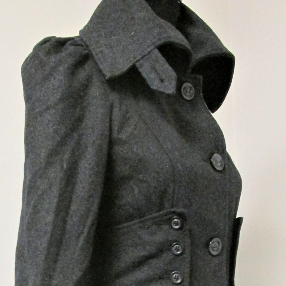 Hazel Women's Full Button Coat peacoat - Picture 5 of 8